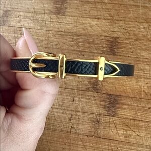 Hermès Paris gold-plated bangle bracelet